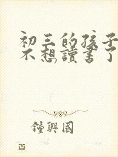 初三的孩子突然不想读书了怎么办