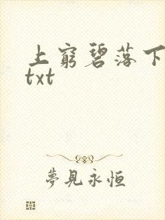上穷碧落下黄泉txt