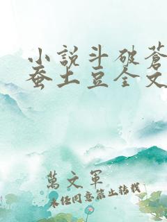 小说斗破苍穹天蚕土豆全文阅读