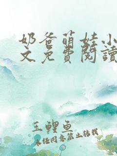 奶爸萌娃小说全文免费阅读