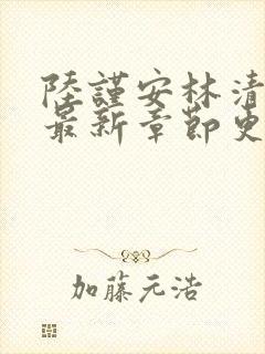 陆谨安林清小说最新章节更新时间