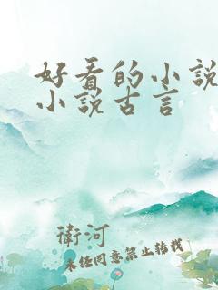 好看的小说言情小说古言