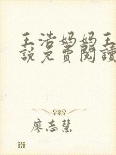 王浩妈妈王军小说免费阅读