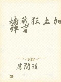 娇藏狂上加狂无弹窗