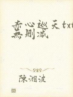 赤心巡天txt无删减