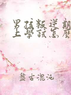 男孩叛逆期不想上学该怎么办