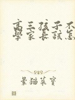 高三孩子不肯上学家长该怎么处理