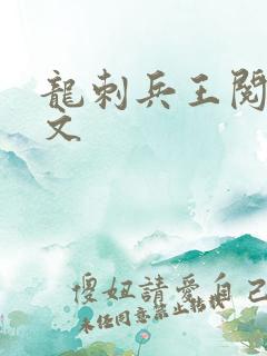 龙刺兵王阅读全文