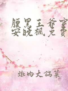 腹黑王爷穿越妃安晓枫免费阅读