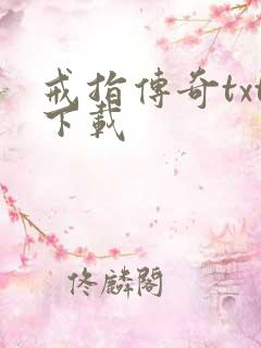 戒指传奇txt下载