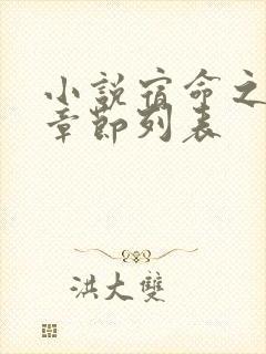 小说宿命之环新章节列表