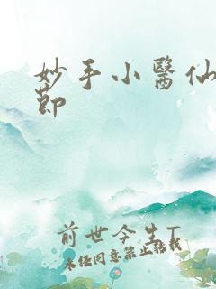 妙手小医仙新章节
