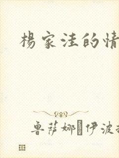 杨家洼的情事