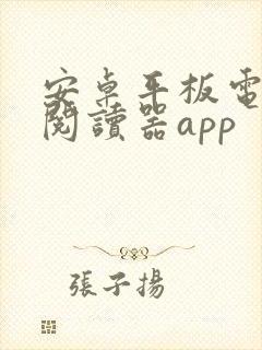 安卓平板电子书阅读器app