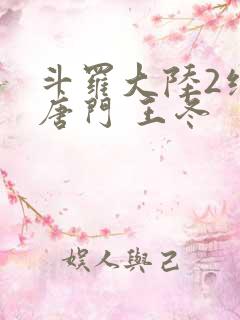 斗罗大陆2绝世唐门 王冬