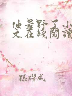他最野了小说全文在线阅读