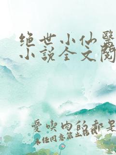 绝世小仙医张冬小说全文阅读