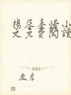 杨辰秦惜小说全文免费阅读最新章节更新