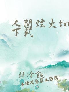 人间烟火txt下载