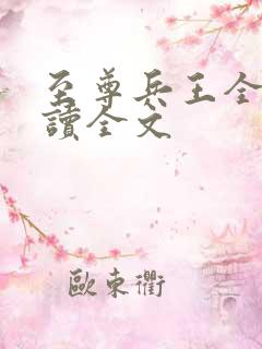 至尊兵王全文阅读全文