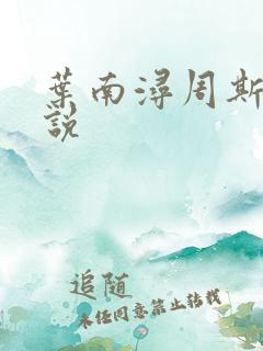 叶南浔周斯年小说