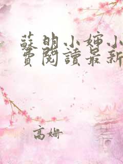 苏明小婶小说免费阅读最新章节