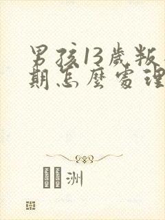 男孩13岁叛逆期怎么处理