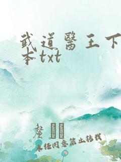 武道医王下载全本txt