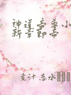 神道帝尊小说最新章节帝