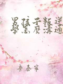 男孩子叛逆不上学怎么沟通