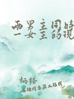 两男主同时拥有一女主的现言