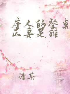 唐人的餐桌云初正妻是谁