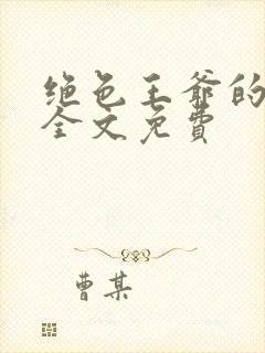 绝色王爷的傻妃全文免费