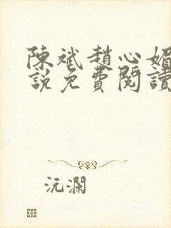 陈斌赵心媚的小说免费阅读