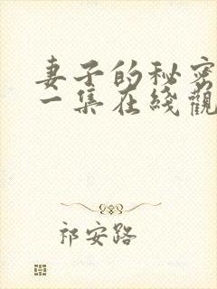 妻子的秘密第十一集在线观看免费