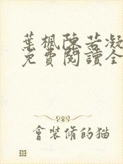 叶枫陈若凝小说免费阅读全文