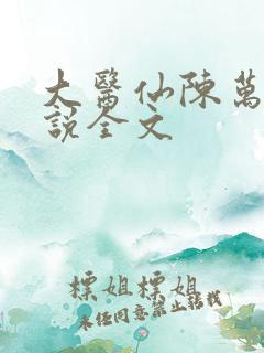 大医仙陈万里小说全文
