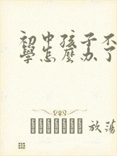 初中孩子不想上学怎么办了