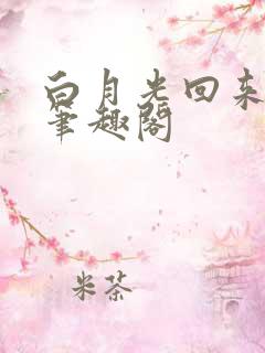 白月光回来以后笔趣阁