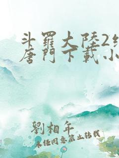 斗罗大陆2绝世唐门下载小说
