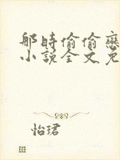 那时偷偷恋着他小说全文免费阅读