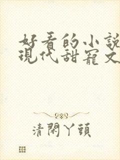 好看的小说言情现代甜宠文