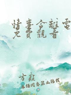 情事合离电视剧免费观看