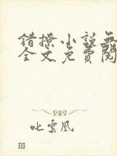 错撩小说无删减全文免费阅读
