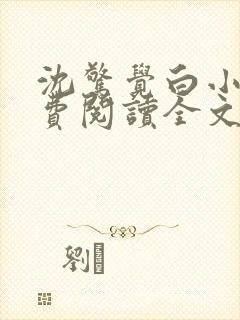 沈惊觉白小小免费阅读全文