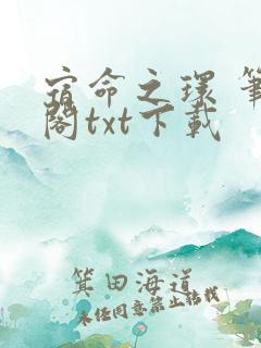 宿命之环 笔趣阁txt下载