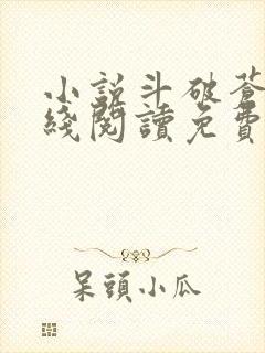 小说斗破苍穹在线阅读免费