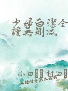 少妇白洁全文阅读无删减