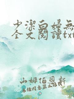 少洁白妇无删减全文阅读txt下载