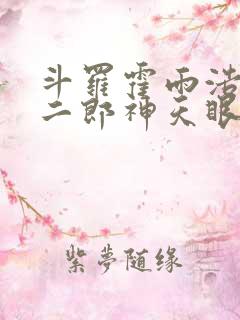 斗罗霍雨浩拥有二郎神天眼笔趣阁